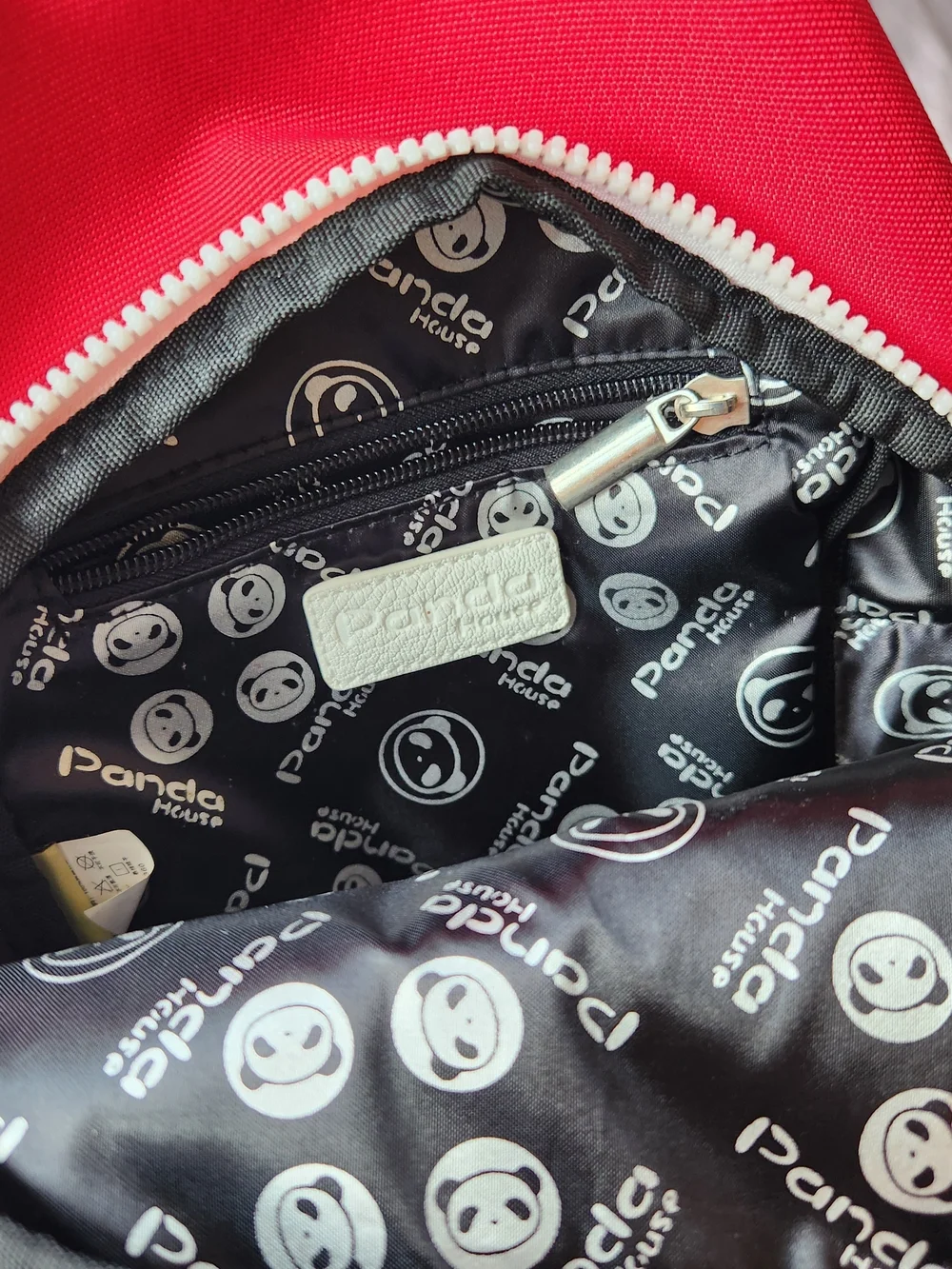 RARE Panda House Red Crossbody Sling Bag